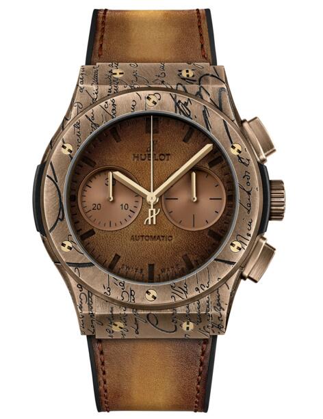 Best Hublot Classic Fusion 521.BZ.05IG.VR.BER19 Chronograph Berluti Cold Gold fake watch